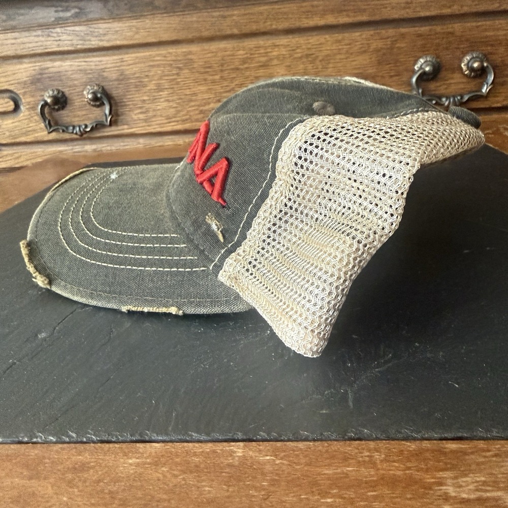 Vintage TNA Wrestling Trucker Hat Distressed Snapback Don West Personal Collect - Picture 10 of 10